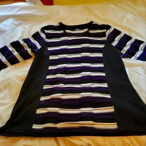 AKA Striped paneled  T-Shirt size L/G